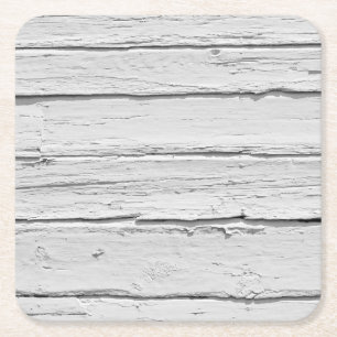 Wit Doorstaan Hout Kartonnen Onderzetters