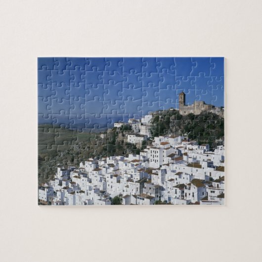Wit dorp van Casares, Andalusië, Spanje 2 Legpuzzel (Horizontaal)