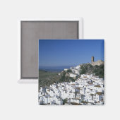 Wit dorp van Casares, Andalusië, Spanje 2 Magneet (Voorkant / Achterkant)