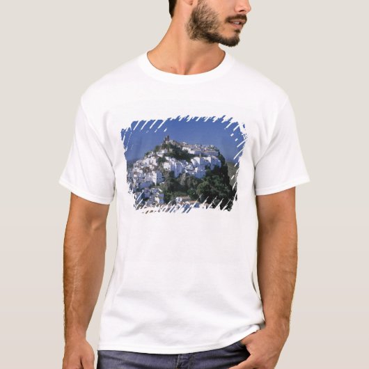 Wit dorp van Casares, Andalusië, Spanje T-shirt (Voorkant)