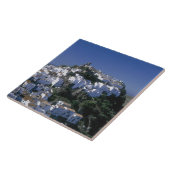Wit dorp van Casares, Andalusië, Spanje Tegeltje (Zijkant)