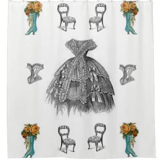  wit douchegordijn (Voorkant)