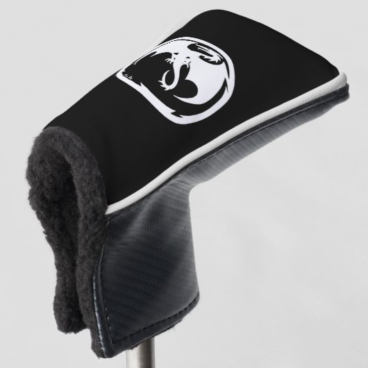Wit-dragogolfslagdeksel Golfheadcover (3/4 voorkant)