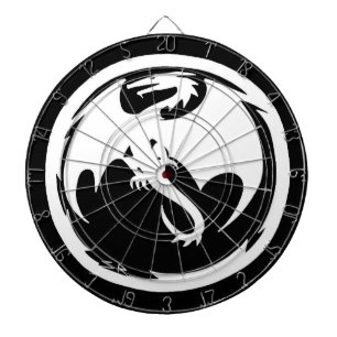 Wit Dragon goud dartboard Dartbord