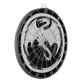 Wit Dragon goud dartboard Dartbord (Voorkant Links)