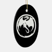 Wit dragon keramische siervoorwerpen keramisch ornament (Rechts)