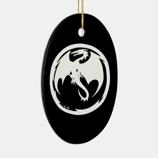 Wit dragon keramische siervoorwerpen keramisch ornament (Rechts)