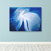 Wit drijvend veer canvas afdruk (Insitu (Houten vloer))