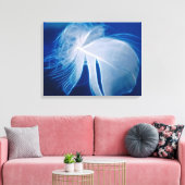 Wit drijvend veer canvas afdruk (Insitu (Woonkamer))