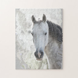 Wit droompaard legpuzzel