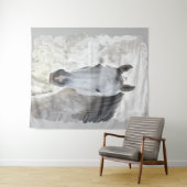 Wit droompaard wandkleed (In Situ (horizontaal))