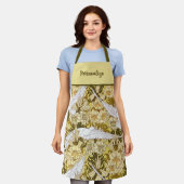  wit duif vliegend patroon schort (Gedragen)