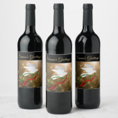 Wit Duif Wijnlabel Wijn Etiket (Flessen)