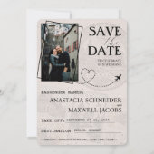 Wit Duitsland paspoort Bewaar de datum Save The Date (Achterkant)