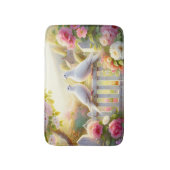 Wit Duiven Cottage Tuin Badmat (Voorkant Verticaal)