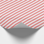 Wit + DYI 2e kleur strepen 1/2" patroon Cadeaupapier (Hoek)