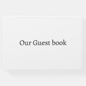 Wit een dag weg repetitie diner bruiloft gastenboek (Achterkant)