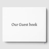 Wit een dag weg repetitie diner bruiloft gastenboek (Achterkant)