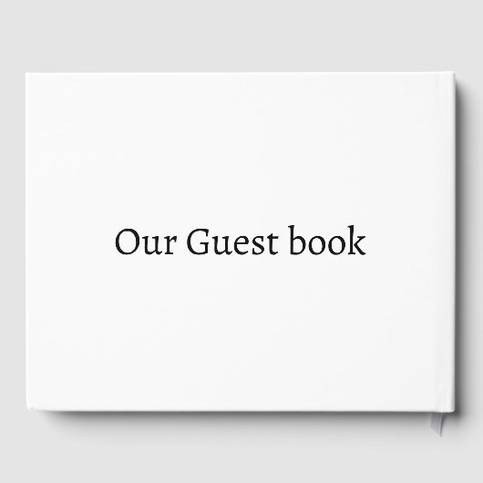 Wit een dag weg repetitie diner bruiloft gastenboek (Achterkant)