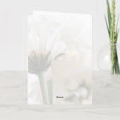 Wit Eenvoudig Bloemen Gelukkig Bruiloft Jubileum Kaart (Achterkant)