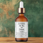 Wit eenvoudig cosmeticafleslabel etiket