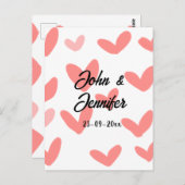 wit, eenvoudig, minimale tekststijl Vertrouwd rood Briefkaart (Voorkant / Achterkant)