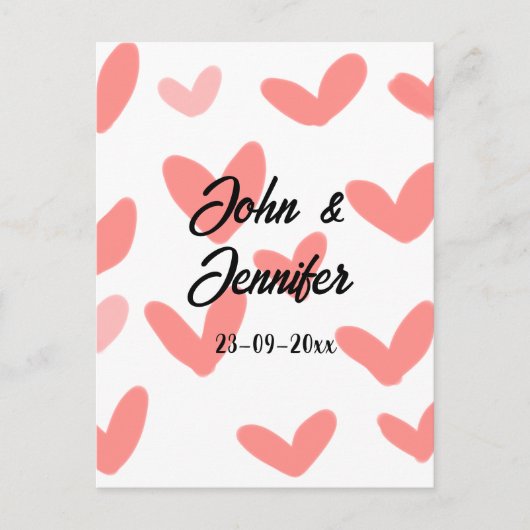 wit, eenvoudig, minimale tekststijl Vertrouwd rood Briefkaart (Voorkant)