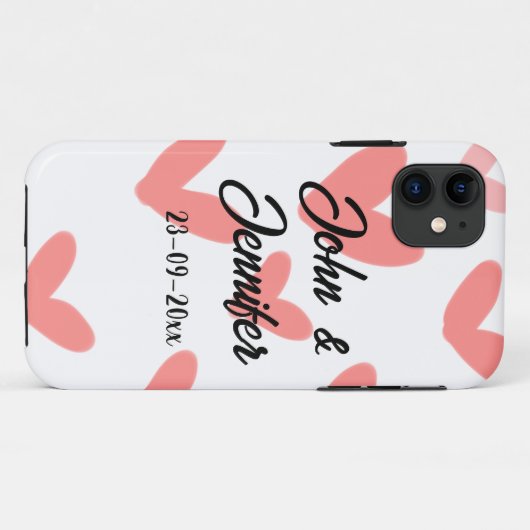 wit, eenvoudig, minimale tekststijl Vertrouwd rood Case-Mate iPhone Case (Achterkant (horizontaal))