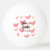 wit, eenvoudig, minimale tekststijl Vertrouwd rood Pingpongbal (Voorkant)