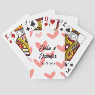 wit, eenvoudig, minimale tekststijl Vertrouwd rood Pokerkaarten