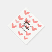 wit, eenvoudig, minimale tekststijl Vertrouwd rood Servet (Hoek)