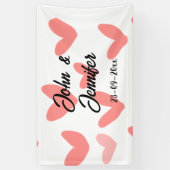 wit, eenvoudig, minimale tekststijl Vertrouwd rood Spandoek (Verticaal)