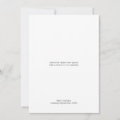 Wit Eenvoudig Minimalistisch Zoet Klein Baby showe Kaart (Achterkant)