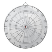 Wit, eenvoudig, modern, stedelijk, koel, trendpatr dartbord (Voorkant)