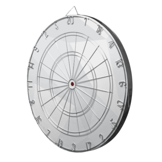 Wit, eenvoudig, modern, stedelijk, koel, trendpatr dartbord (Voorkant Rechts)