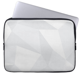 Wit, eenvoudig, modern, stedelijk, koel, trendpatr laptop sleeve