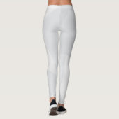 Wit, eenvoudig, modern, stedelijk, koel, trendpatr leggings (Achterkant)