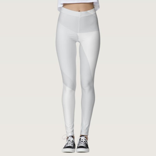 Wit, eenvoudig, modern, stedelijk, koel, trendpatr leggings (Voorkant)