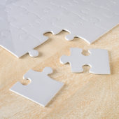 Wit, eenvoudig, modern, stedelijk, koel, trendpatr legpuzzel (Zijkant)