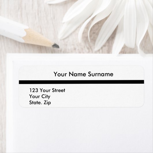 Wit eenvoudig retouradres 16 Label (Insitu)