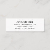 wit eenvoudig VISITEKAARTJE met minimale tekststij Contactkaartje (Achterkant)