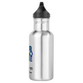 Wit Eenvoudig Zakelijk Logo Waterfles (Rechts)