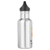 Wit Eenvoudig Zakelijk Logo Waterfles (Links)
