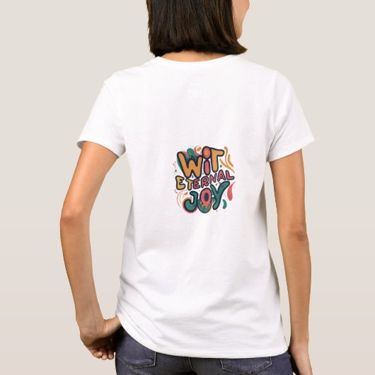 "Wit & Eeuwige vreugde" T-shirt (Achterkant)