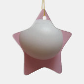 Wit Ei Keramisch Ornament (Rechts)