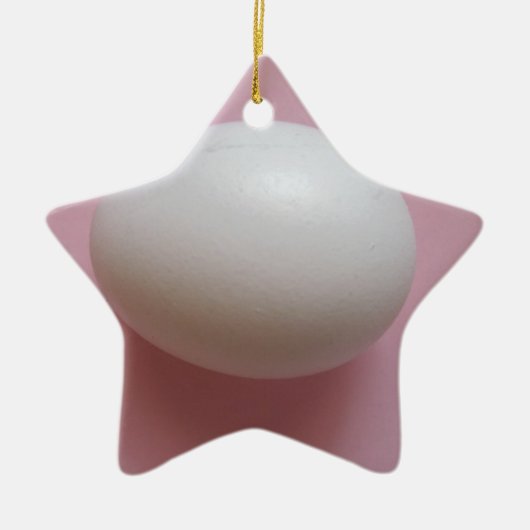 Wit Ei Keramisch Ornament (Voorkant)