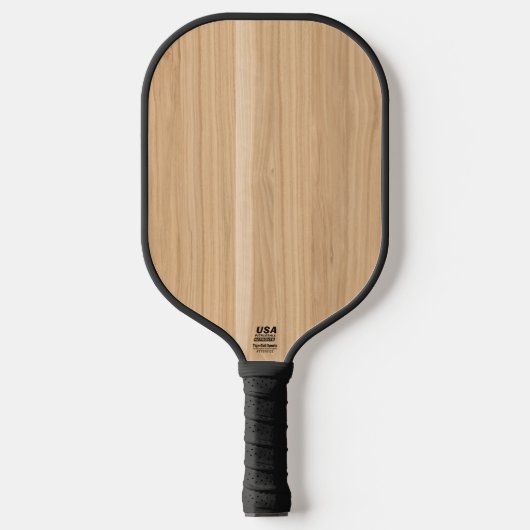 wit eikenhout pickleball paddle (Voorkant)