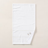 Wit Elegant Business logo Hotel merk Bad Handdoek (Handdoek)
