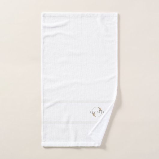 Wit Elegant Business logo Hotel merk Bad Handdoek (Handdoek)