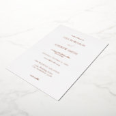 Wit Elegant Folie Uitnodiging (Gedraaid)
